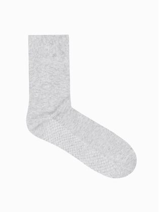 Sivé bavlnené pánske ponožky