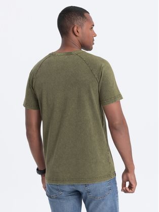 Atraktívne zelené tričko V5 TSCT-0176
