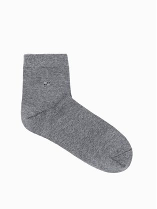 Sivé bavlnené pánske ponožky