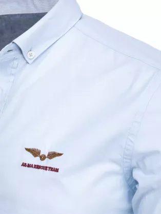 Bavlnená biela košeľa s hnedým vzorom
