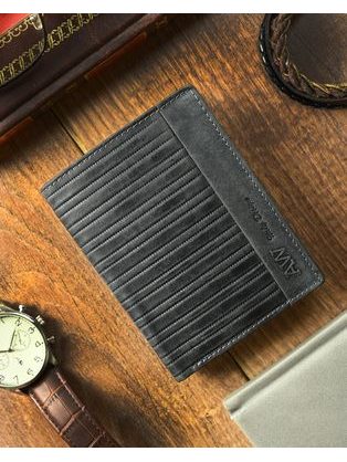 Kožený hnedý set - peňaženka a kľúčenka