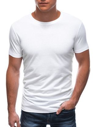 Biele bavlnené tričko s krátkym rukávom TSBS-0100