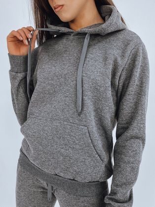 Dámsky jednoduchý sveter Aurina v tmavo šedej farbe