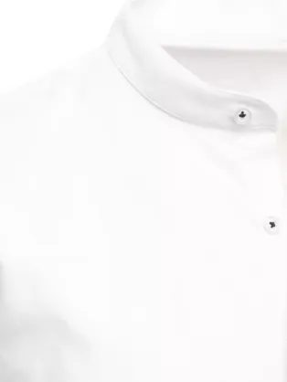 Krásna biela pánska košeľa so stojačikom