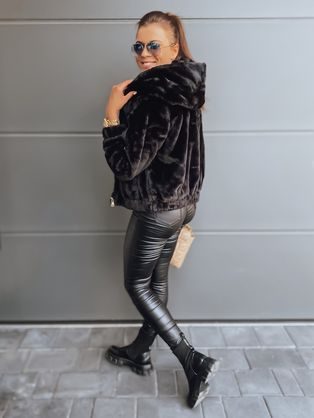 Jedinečná dámska bunda v čiernej farbe Fresco