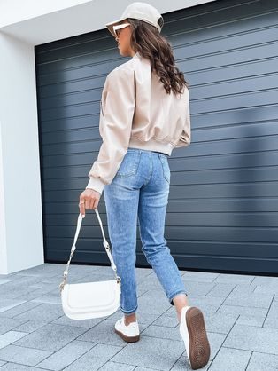 Trendy dámska oversize bunda vo fialovej farbe Graceful