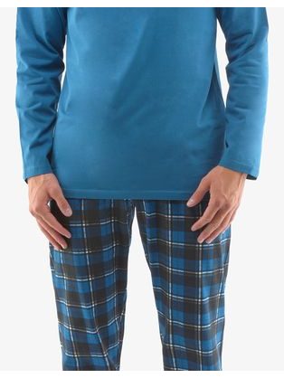 Pohodlné krátke tyrkysové pyžamo Bernard