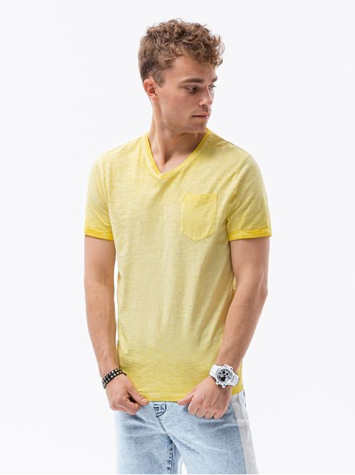 Trendové žlté tričko S1388