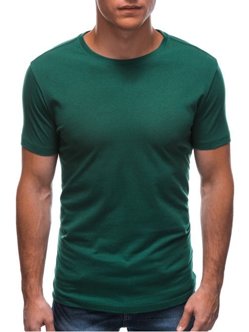 Zelené bavlnené tričko s krátkym rukávom TSBS-0100