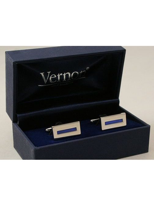 Elegantné chabrovo modré manžetové gombíky Vernon
