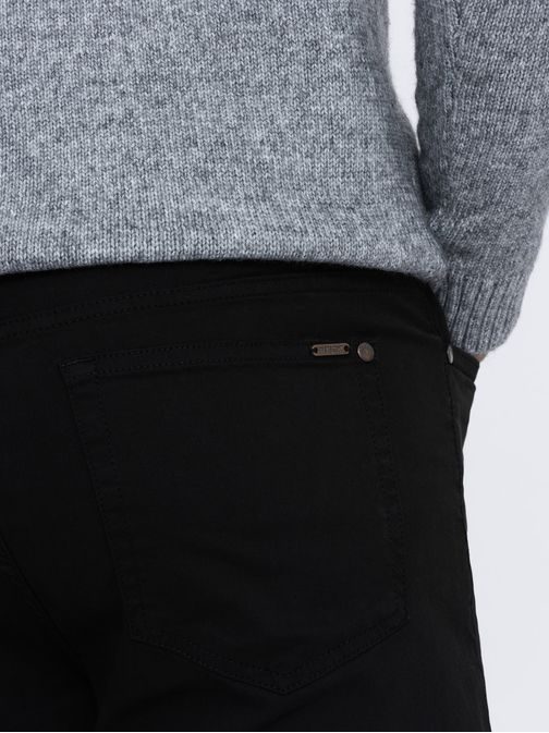 Jedinečné čierne pánske nohavice V1 PACP-0151