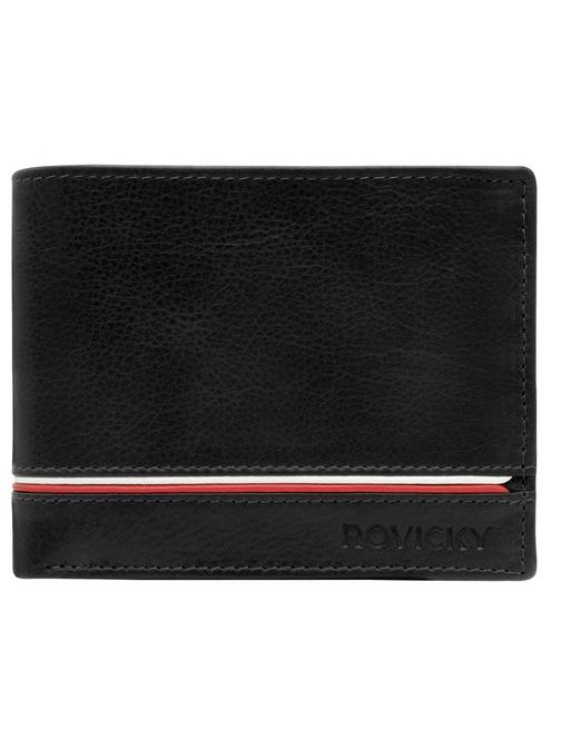 Čierna pánska peňaženka v trendy dizajne