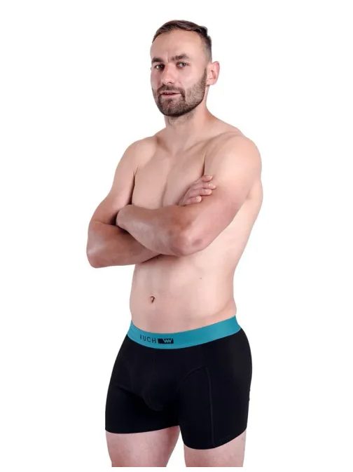 Moderné čierne boxerky Baldy