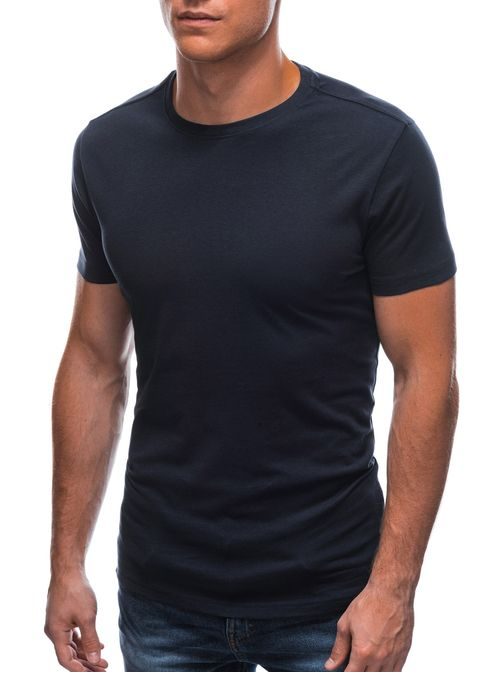 Granátové bavlnené tričko s krátkym rukávom S1683