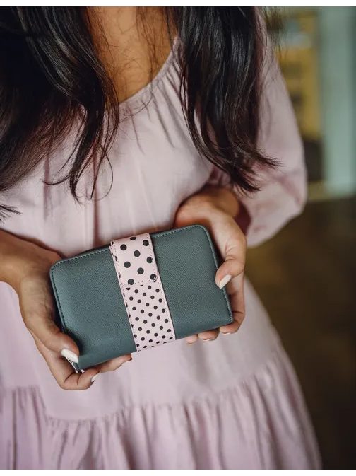 Sivá dámska peňaženka Maula v trendy dizajne