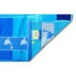 Oboustranná plážová osuška Lovely Home Dolphin Stripe modrá