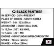 COBI 3107 Armed Forces K2 Black Panther, 1:72, 160 k