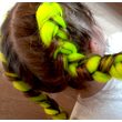 Vlasový příčesek - zelenožlutý