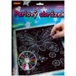 Perlový obrázek 200ks barevných perel 20,3x25,4cm asst 3 druhy na kartě