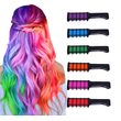 Hřeben s barevnými křídami na vlasy - 10 barev