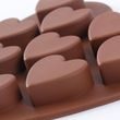 Silikonová forma na čokoládu - srdce