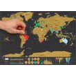 Stírací mapa světa (82x59) (ISO)