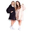 Cozy Noxxiez CH357 Béžová - hřejivá televizní mikinová deka s kapucí pro teenagery a dospělé