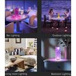 Křišťálová stolní RGB LED lampa s 3D efektem růže - velká