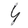 Kabel USB-C na Lightning Dudao 20W PD 0,23 m (černý)