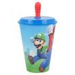 Plastový kelímek pro děti s brčkem Super Mario