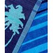 Oboustranná plážová osuška Lovely Home Palme blue