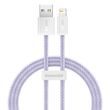 Kabel USB pro Lightning Baseus řady Dynamic 2, 2,4 A, 1 m (fialový)