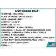 COBI 4849 II WW LCVP Higgins Boat, 1:35, 715 k, 2 f, D-Day 80.výročí