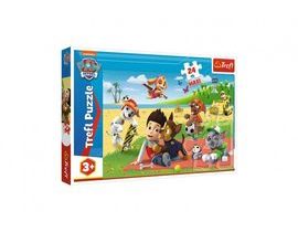 Puzzle Maxi Zábava na dece Paw Patrol/Tlapková patrola 24ks 60x40cm v krabici 40x27x4,5cm