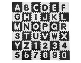 Pěnová podložka puzzle písmena kouzlo. 30x30 cm 36 ks.