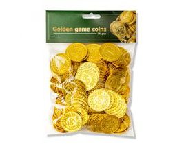 Sada zlatých herních mincí - 144 ks