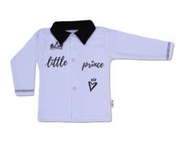 Baby Nellys Bavlněná košilka Little Prince - modrá