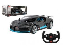 Auto RC Buggatti Divo šedé plast 32cm 2,4GHz na dálk. ovládání na baterie v krabici 43x18x25cm