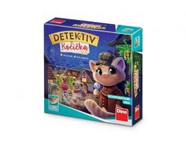 Detektiv Kočička dětská společenská hra v krabici 21x21x7cm