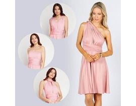 Univerzální šaty krátké - růžové