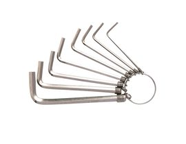 Sady šestihranných klíčů 1,5-6 mm Deli Tools EDL3080 (stříbrné)