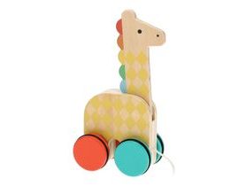 Petit Collage Tahací hračka Žirafa na cesty