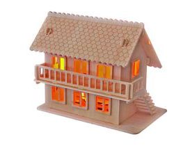 Woodcraft Dřevěné 3D puzzle vila