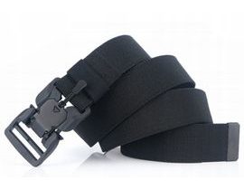 Taktický outdoorový pásek černý - 125 cm