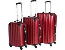 tectake 400718 sada 3 pevných cestovních kufrů