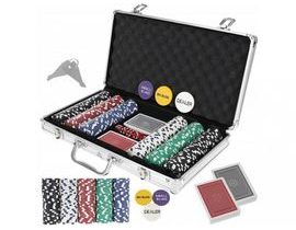 Poker set v kufříku - 300 žetonů