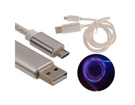 USB rychlonabíjecí kabel pro Micro-USB, s LED