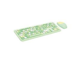 Sada bezdrátové klávesnice a myši MOFII 666 2,4G (zelená)