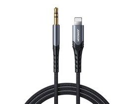 Port Audio kabel 3,5 mm Lightning 2 m Joyroom SY-A02 (černý)