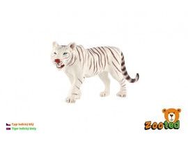 Tygr indický bílý zooted plast 14cm v sáčku